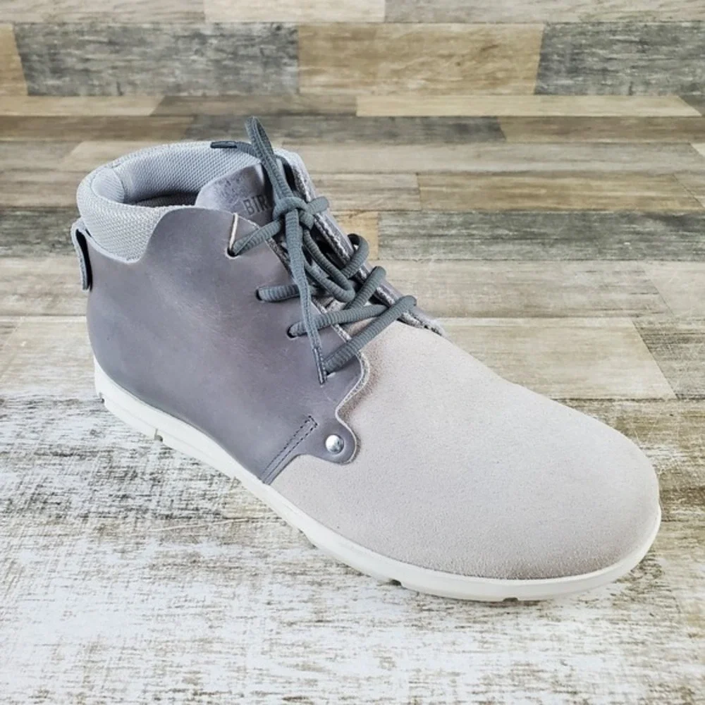 Birkenstock Estevan Unisex Shoes Sz Mens 8 / Womens 10 Off-White Lace Up Mid Top